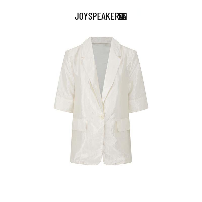 

JOY SPEAKER Women s Elegant Mid-Sleeve Suit Jacket L