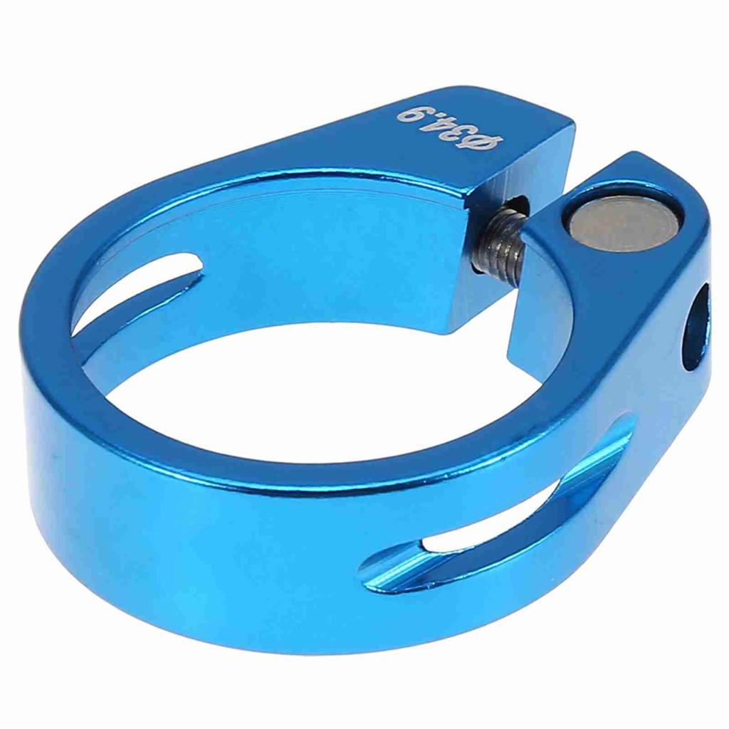 34,9 mm Aluminiumlegierung Fahrradsattelklemme Mountainbike Sattelstützenzubehör(blau)