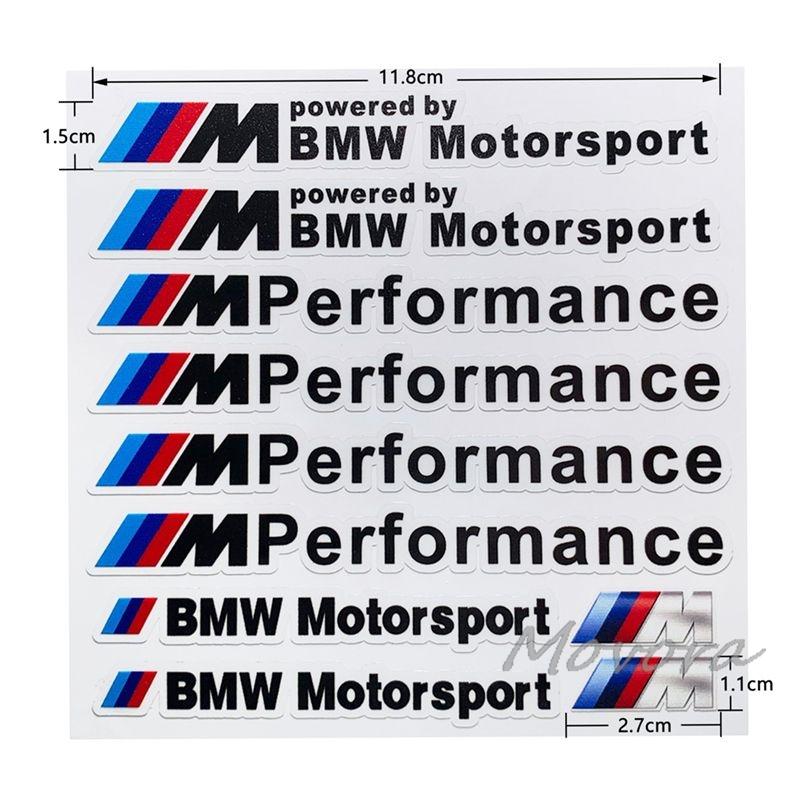 For BMW M X1 X3 Car Decoration Strip Trunk Relief Stickers Decals For Bmw M Power Performance E28 E30 E34 E36 E46 E60 E90 F84 F87 X1 X3 X5 X6