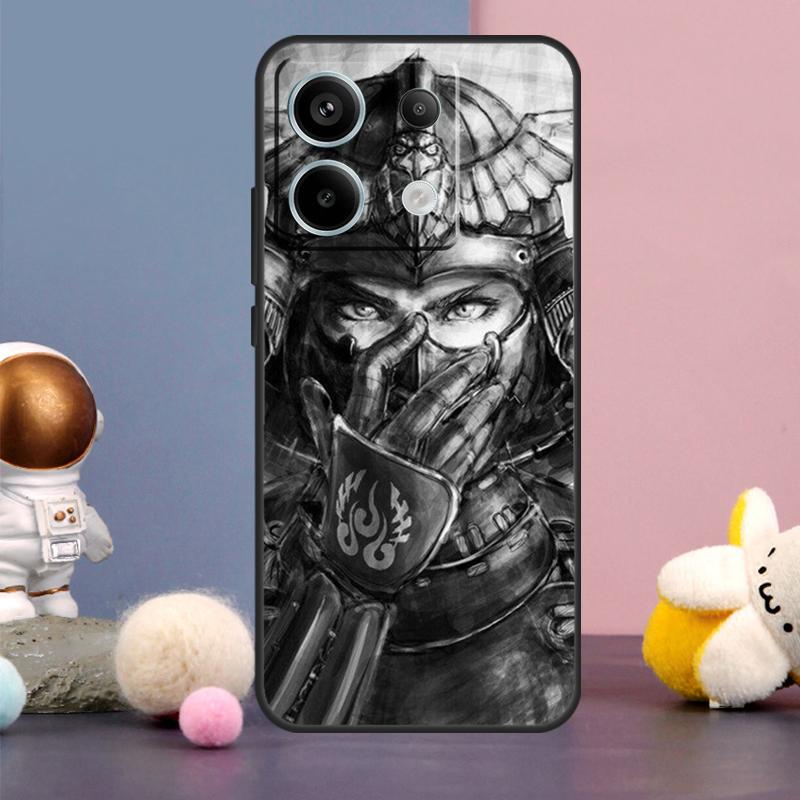 Japan The Samurai Ninja Case For Xiaomi Redmi Note 14 13 9 10 11 12 15 Pro Plus Redmi 15 15C 14C 10C 12C 13C Cover