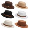 Warm Formal Hat Belt Ornament Opper Hat Trendy Bucket Hat  Autumn and Winter