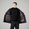 Winter Wool Coat Men's New Middle-aged Lapel Removable Down Liner Jacket Men's Double-sided Woolen Coat
