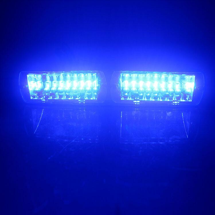 Amber 16LED Emergency Dash Car Vehicle Windshield Warning Flash Strobe Light 12V