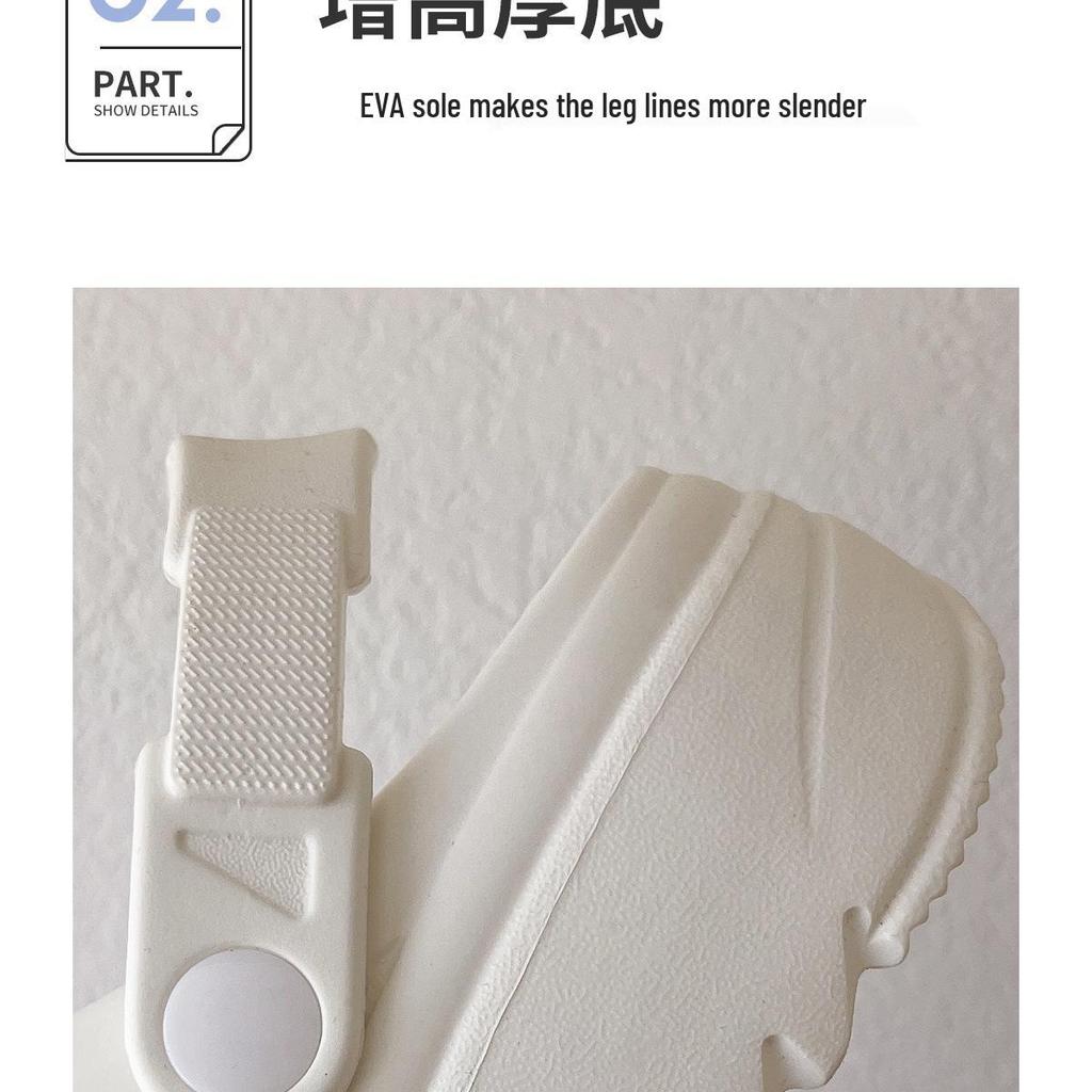 Women's 2025 Black Non-Slip Thick-Soled Beach Clogs for Comfortable Summer Wear