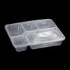 Disposable 5-Compartment Lunch Boxes with Lids