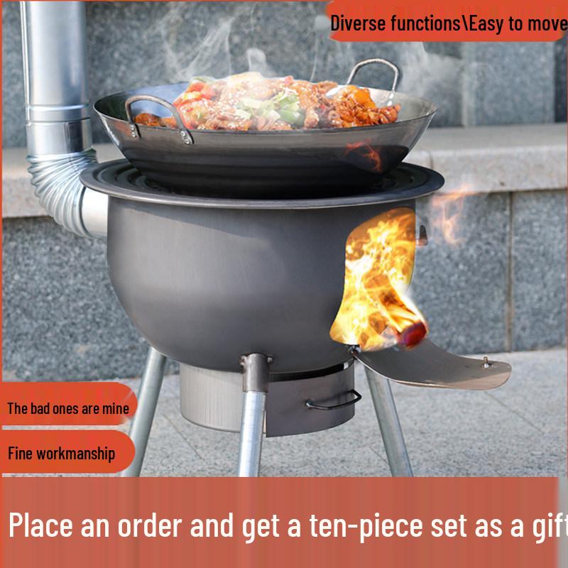 Portable Wood-Burning Stove: New Design for Household and Outdoor Use