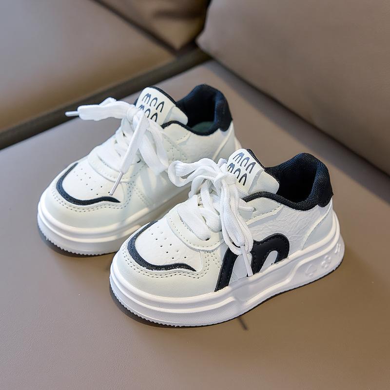 Children s Board Shoe Sneakers, Toddler Velcro Casual Shoes, Soft Sole 21 чёрный