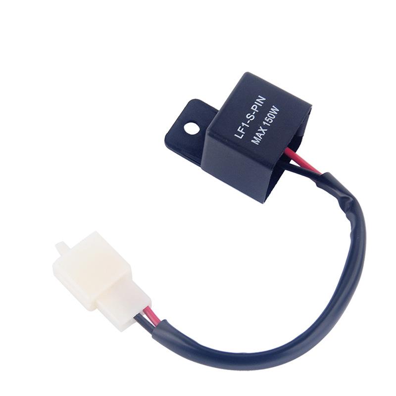 12A 2Pin электронное светодиодное реле мигалки для Honda Kawasaki Suzuki Yamaha мотоциклетный двигатель, лампа указателя поворота Hyper Flash чёрный