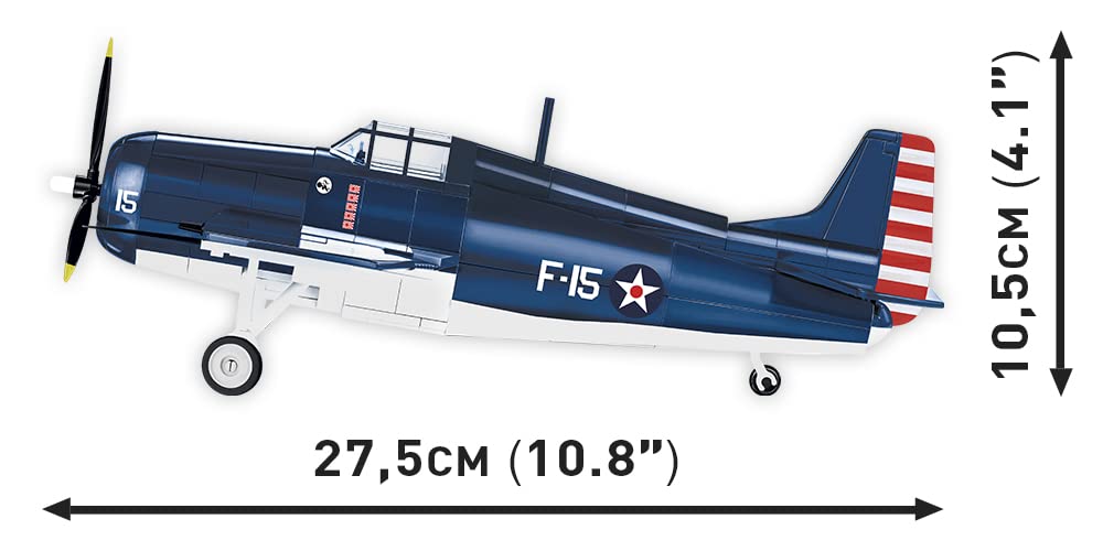 COBI Historical Collection F4F Wildcat Scale #5731 (US Army) 1/32