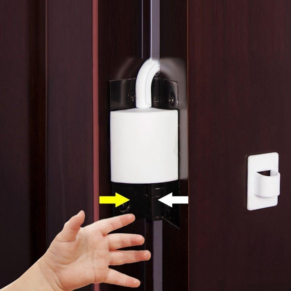 New PP Door Stopper Anti-grip Anti Pinch Hand Children Security Protection Durable Easy to Install Safety Lock Door