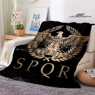 Roman SPQR Printed Blanket Warm and Beautiful Flannel Soft and Comfortable Fashion Decorative Blanket Home Travel Blanket