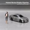 Miniature Figurine of a Woman Realistic Small for Dioramas