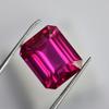 25Ct CERTIFIED Natural Pink Sapphire 15x13mm PERFECT Emerald Cut Loose Gemstone