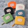 PU Multi Slot Card Holder Wallet Women Men Credit Card Case Zip Coin Purse