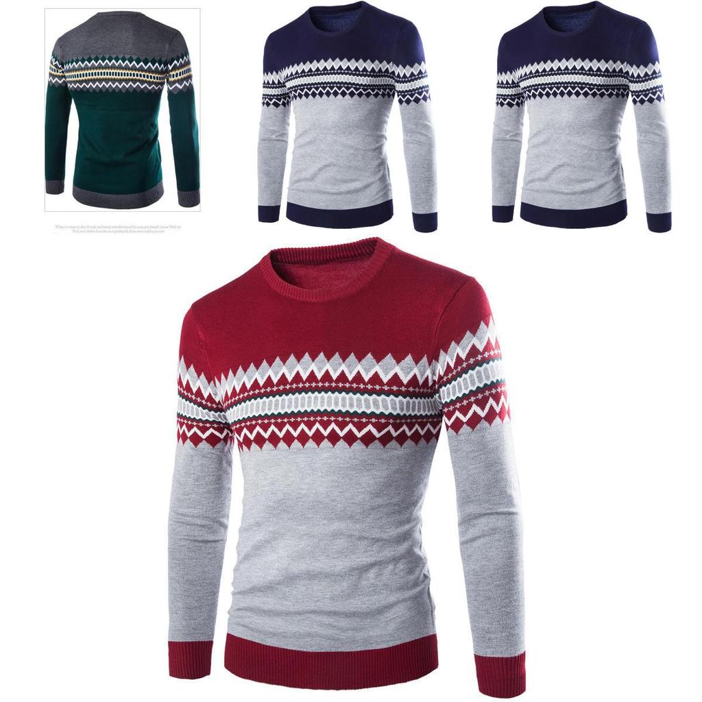 Stylish Men's Turtleneck Sweater In Jacquard British Fashion For Casual Wear