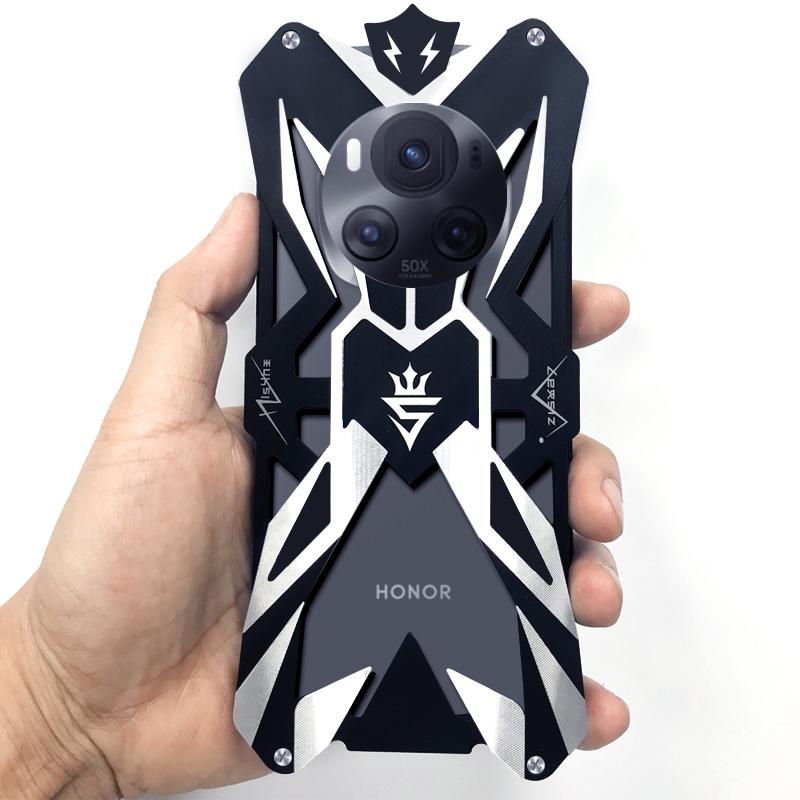 

For Honor Magic6 Pro 5G Shockproof Back Case Aluminum Alloy Phone Protective Cover A