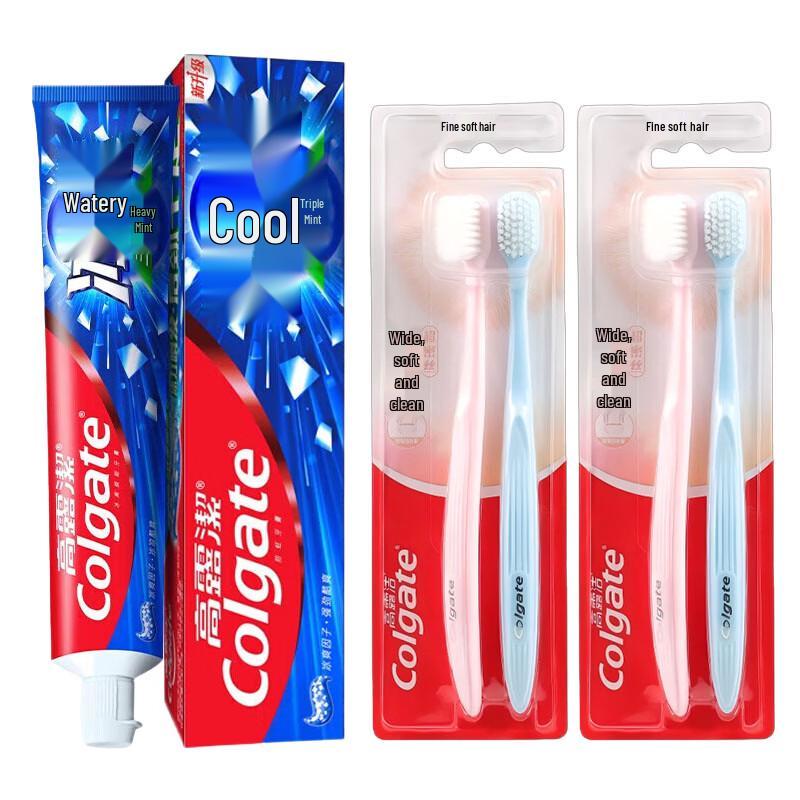 Colgate Icy Mint Toothpaste & Toothbrush Deep Clean Set