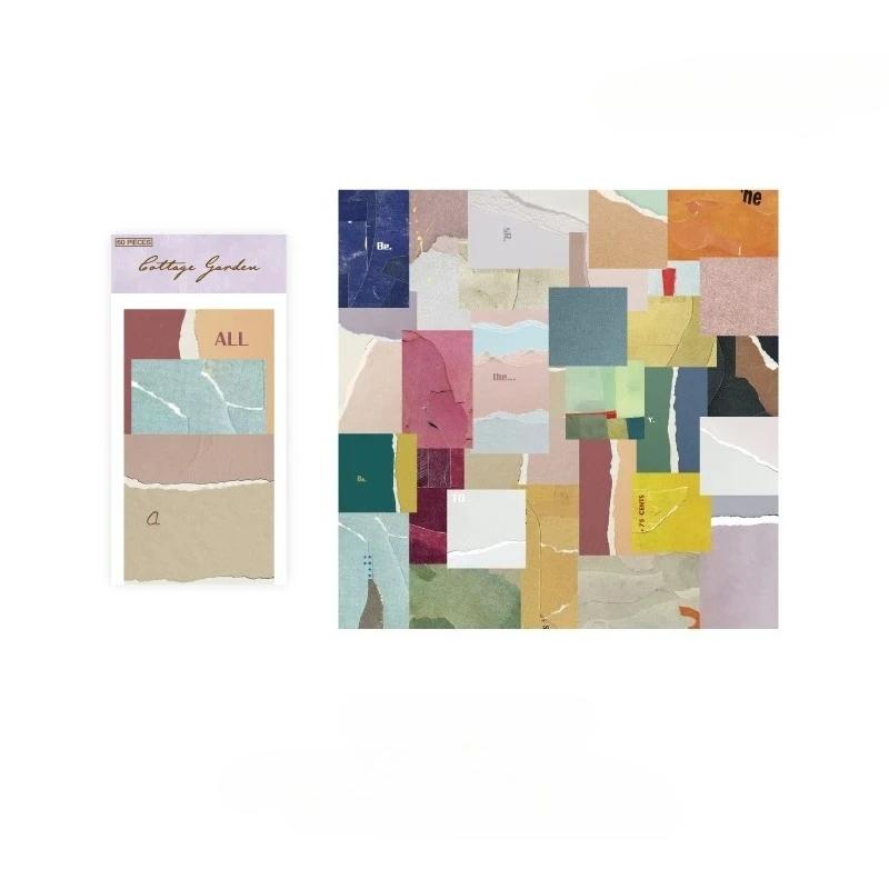 60 Sheets Vintage Collage Scrapbooking Journal Material Paper Card Making DIY Retro Source Paper Creative Memo Stationery