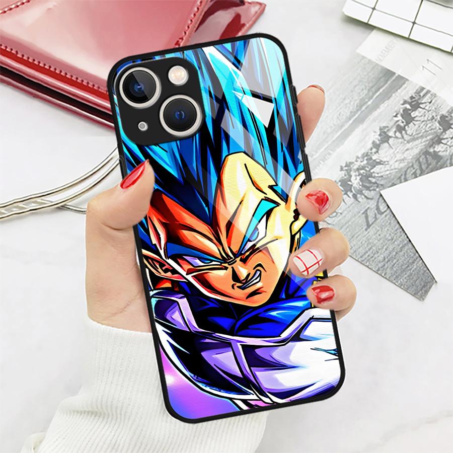 D-ragonS B-allS Vegeta Case for iPhone 17 Pro Max 13 Air 8 15 Plus 16 XR 12 11 14 Glass Phone Cover