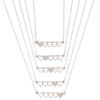 4Pcs/5Pcs Sister Heart-shaped Short Necklaces Stainless Steel Best Friend Necklace Suitable for 4 Sisters or 5 Sisters