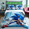3pcs Sonic Bedding Set for All Season Use, Cozy Printed Bedclothes Suitable For Bedroom Ideal Birthday Gift for Family