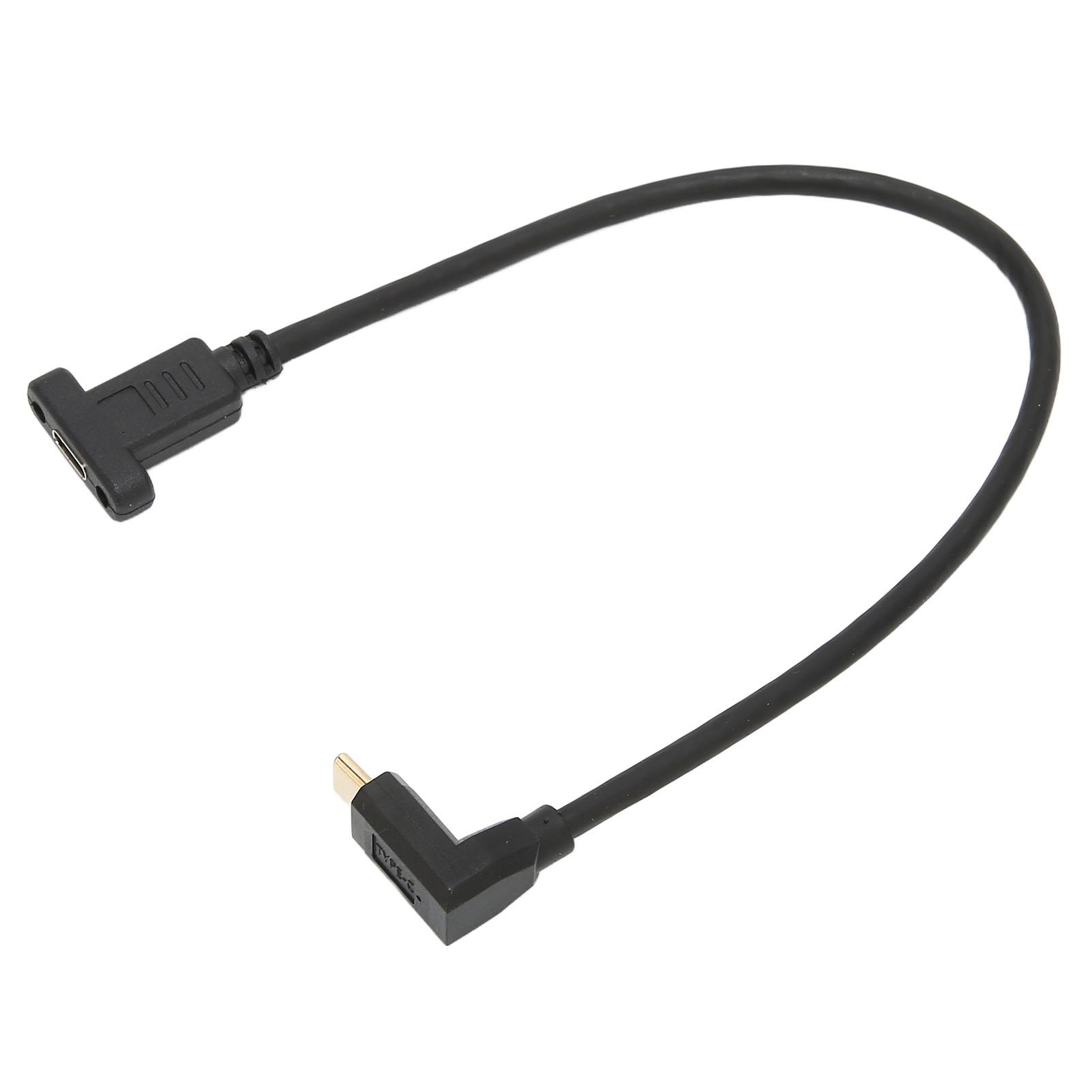

TypeC Male to Female Extension Cable USB3.1 Stable Fast TypeC Male to Female Adapter with Panel Mount Screw Hole