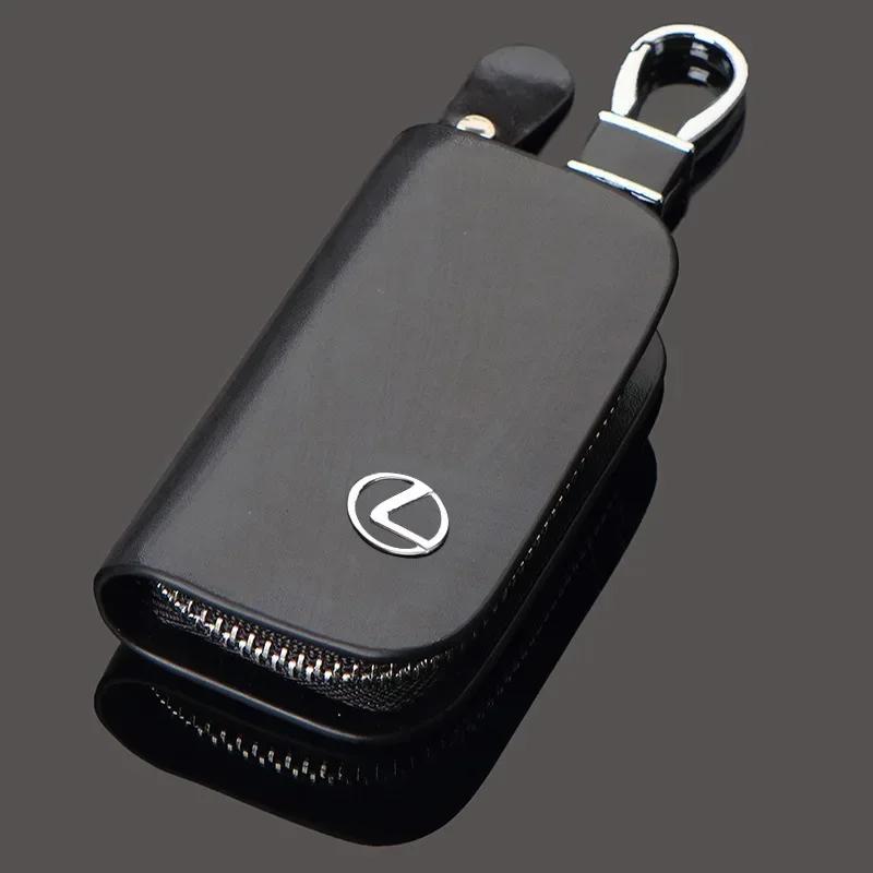 

Чехол для ключей из кожи для Lexus IS250 IS300 ES250 ES350 GS350 CT200H RX350 NX200T IS NX ES, брелок для ключей, сумка-чехол для автомобиля. Аксессуары. чёрный