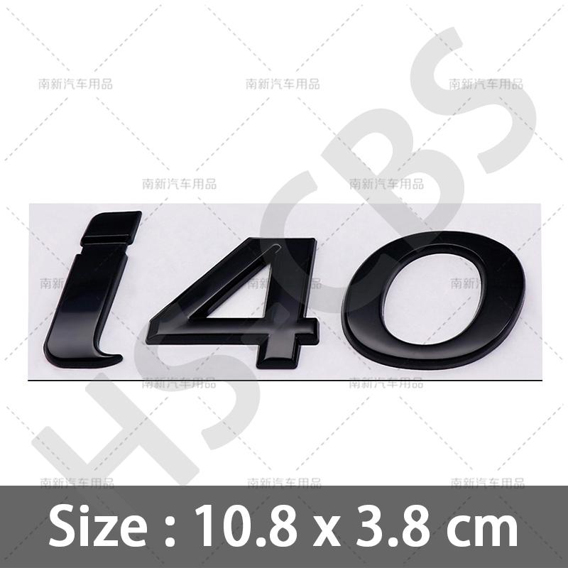 Stile Auto Cromato Metallico 3D Lettere Emblema I10 I20 I30 I40 Badge Posteriore del Bagagliaio Per Hyundai Targhetta con Logo Adesivi Accessori Auto
