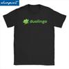 Tricou Duolingo Bărbați Femei Desene Animate Umor Bumbac Tricouri Gât Rotund Mânecă Scurtă Tricou Idee de Cadou Topuri