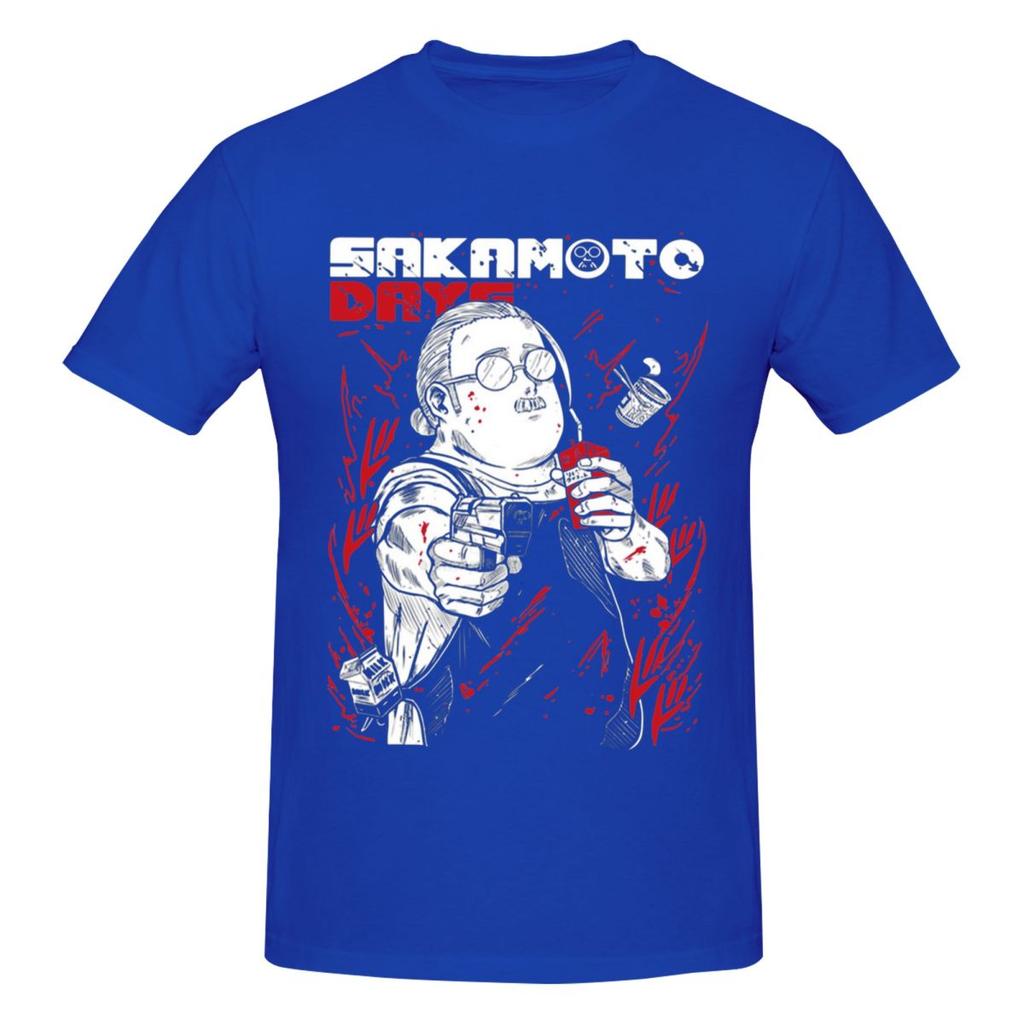 Unisex Sakamoto Days Anime Cool T Shirt Vintage Plus Size Cotton Crewneck Custom Sleeve Tee Shirt