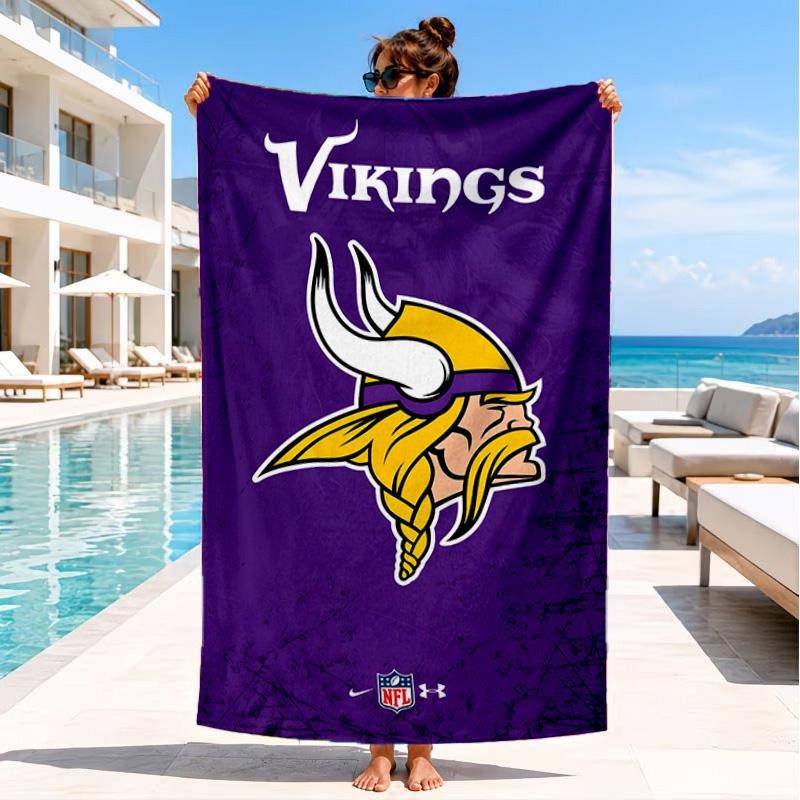 Vikings Teamgeist Strandtuch, Schnelltrocknend, Pflegeleicht, Geeignet für Fitness und Strandurlaub, Sport-Essential