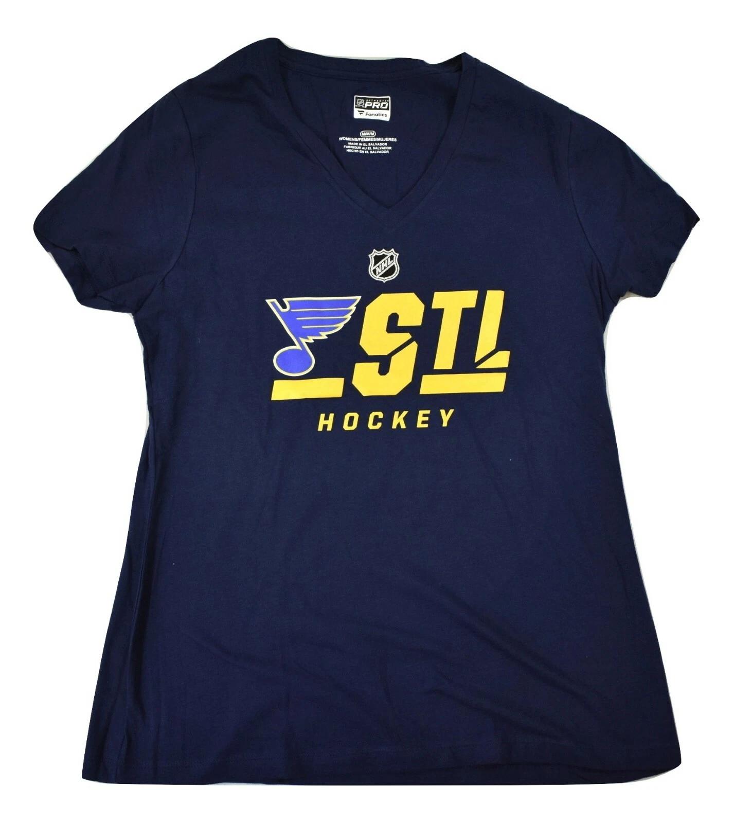 Fanatics Pro Authentic NHL Womens St Louis Blues Hockey Shirt New M XL