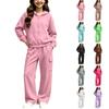 Boys Girls Hooded Sweatshirt and Tracksuit Set for Big Kids Casual Sports