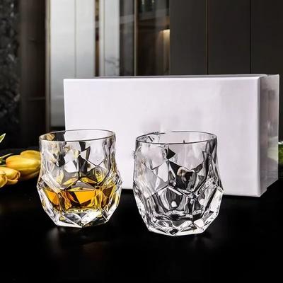 Liuling Whiskeyglas Kreativt Kristallglas High-end Utländskt Vinglas Hushållsglas Graverat Ölglas Bar Ishockeyglas