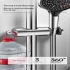 Round Pipe Shower Head Holder Rotatable Adjustable Bathroom Slide Bar Shelf Replacement Riser Rail Bracket