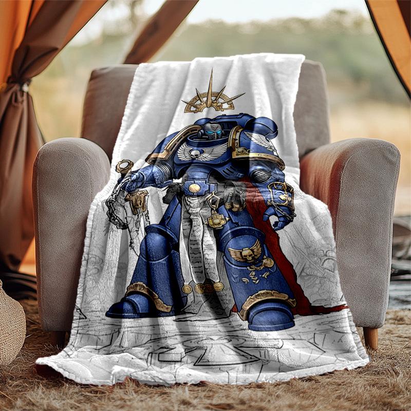 Warhammer Flannel Blanket Soft Warm All-Season Throw, Design for Camping, Car Travel, Hiking Sofa, Bed, Office Perfect Gift for Parties