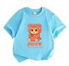 Kids Boys Girls 100% Cotton Short Sleeve Crew Neck T-Shirt,