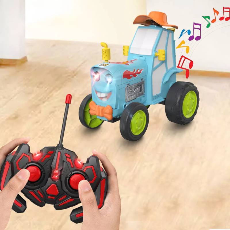 Control Cars Remote Crazy Jumping Car Toy Lights Music Early Education Toys