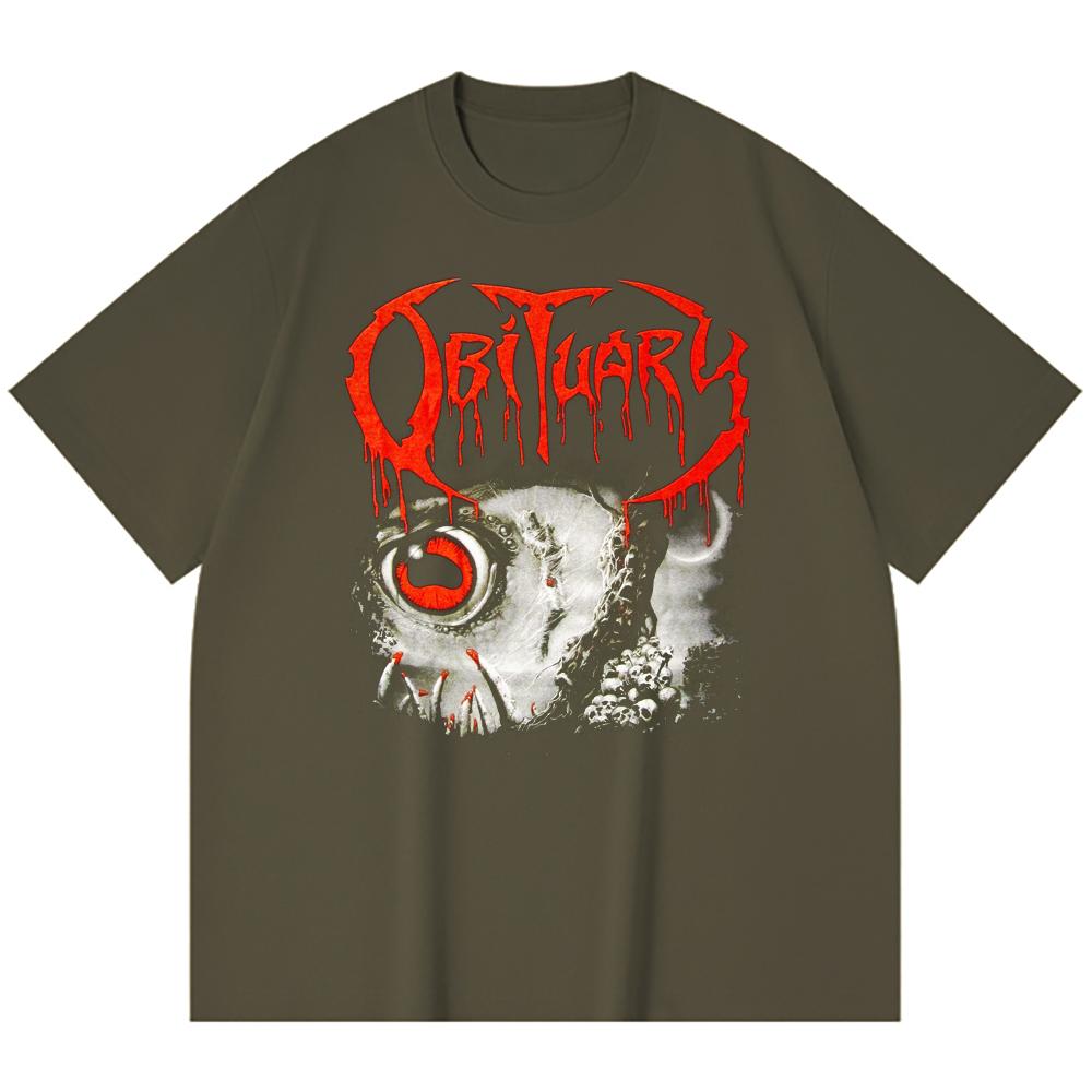 230 g/m² 100% Baumwolle Heavy Metal T-Shirt Rockband Beliebte Musik Druck Unisex Schweres Baumwoll-T-Shirt