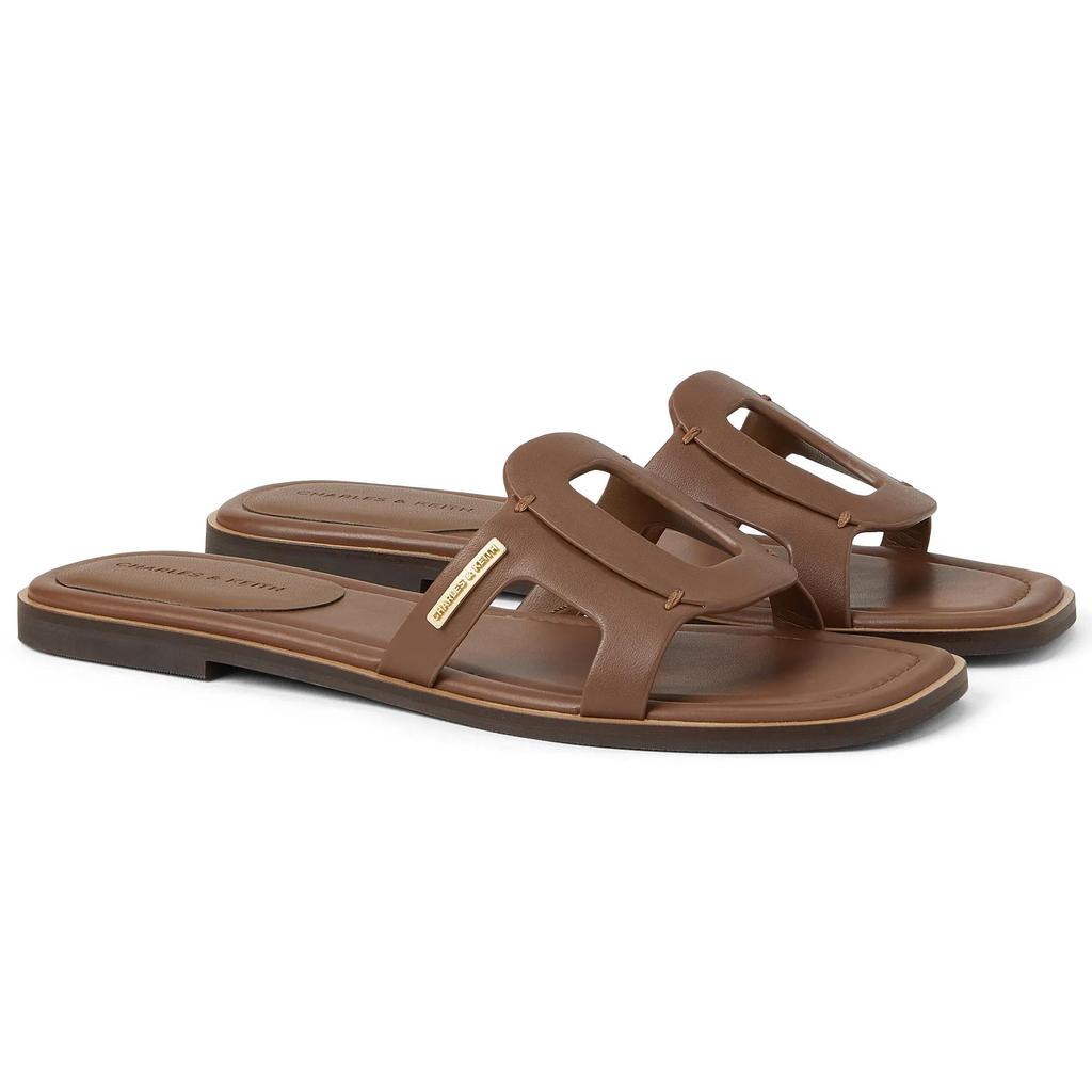 CHARLES&KEITH Composite Sole Slide Slippers 1cm Women's (Unisex) Slide Slippers CK1 70580231