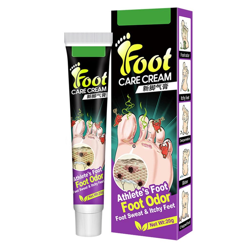 Bálsamo herbal para el cuidado del pie de atleta (20 g). Trata eficazmente el mal olor de pies, la picazón, los pies podridos y el pie de atleta, además de hidratar y proteger la piel seca.