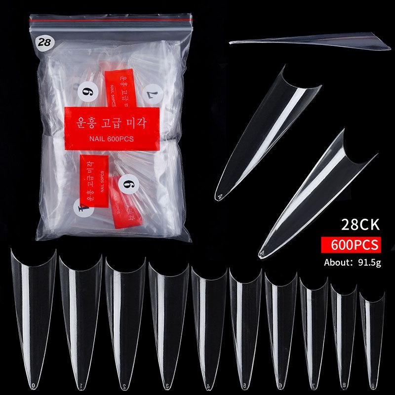 Nail Art French, Autocolant Complet și Autocolant Jumătate, Unghie Balerină, Unghie Țeavă de Apă, Vârf Picătură de Apă Piesă Unghie Pe Stoc