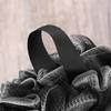 Mesh Pouf Bath Ball for Shower Cleaning 6Pcs Black Bath Sponge