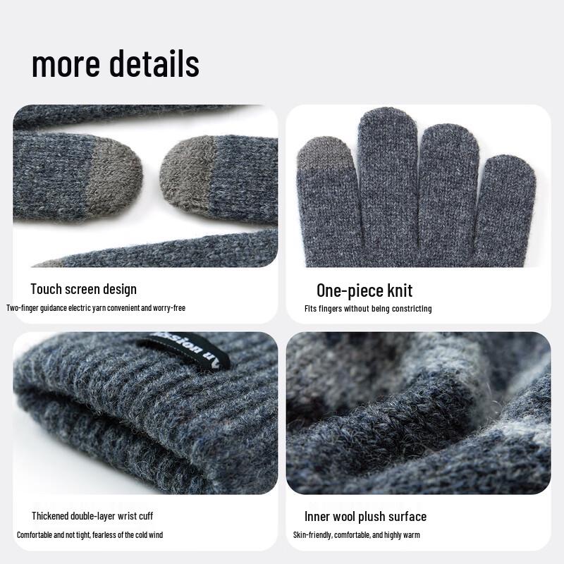 MISSION UV Women's Wool Warm Touchscreen Gloves