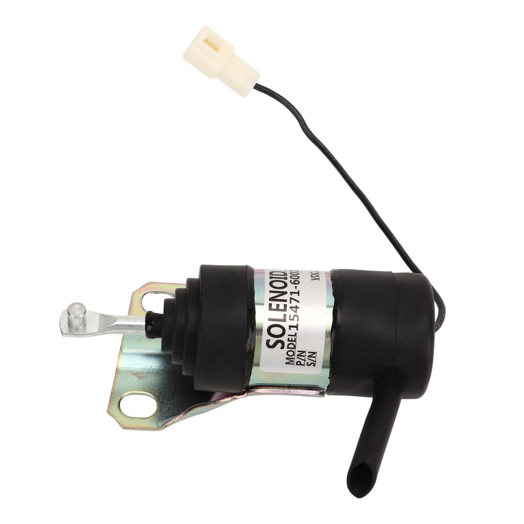 Fuel Shutoff Solenoid 129953 77811 Replacement for KUBOTA Models KJ S150V USA B1250HSD