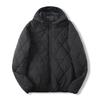 Japanese Export Surplus Genuine Goods with Silk Blend, Lightweight Cotton Jacket for Men, Diamond-Quilted Hooded Versatile Cotton Coat for Women