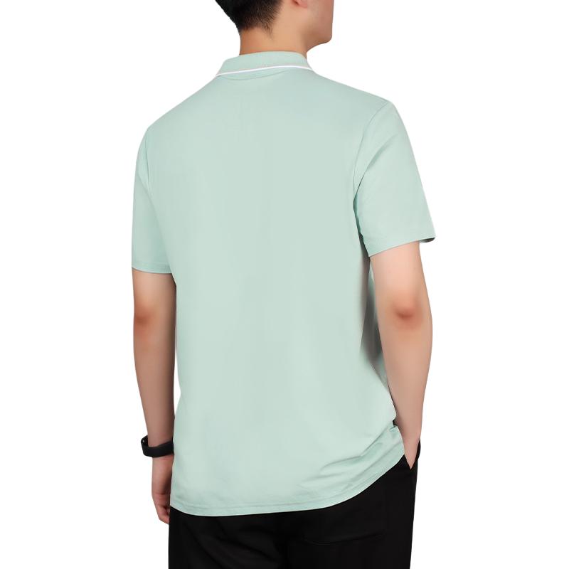 Li Ning Lifestyle Series Summer Lightweight Short Sleeve Polo Shirt Versatile Comfortable Simple Long Pants Casual Sports Set APLT079-2+AYKU703-1