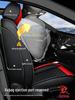 2021 Little Lucky Cow Leather Cartoon Car Seat Cushion for All Seasons - Fits Five Seats