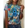 Summer Beautiful Woman 3D Print T-shirts Women Streetwear Fashion Casual