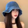 Stylish Denim Bucket Hat For Women With Embroidery Perfect For Spring And Summer Wear